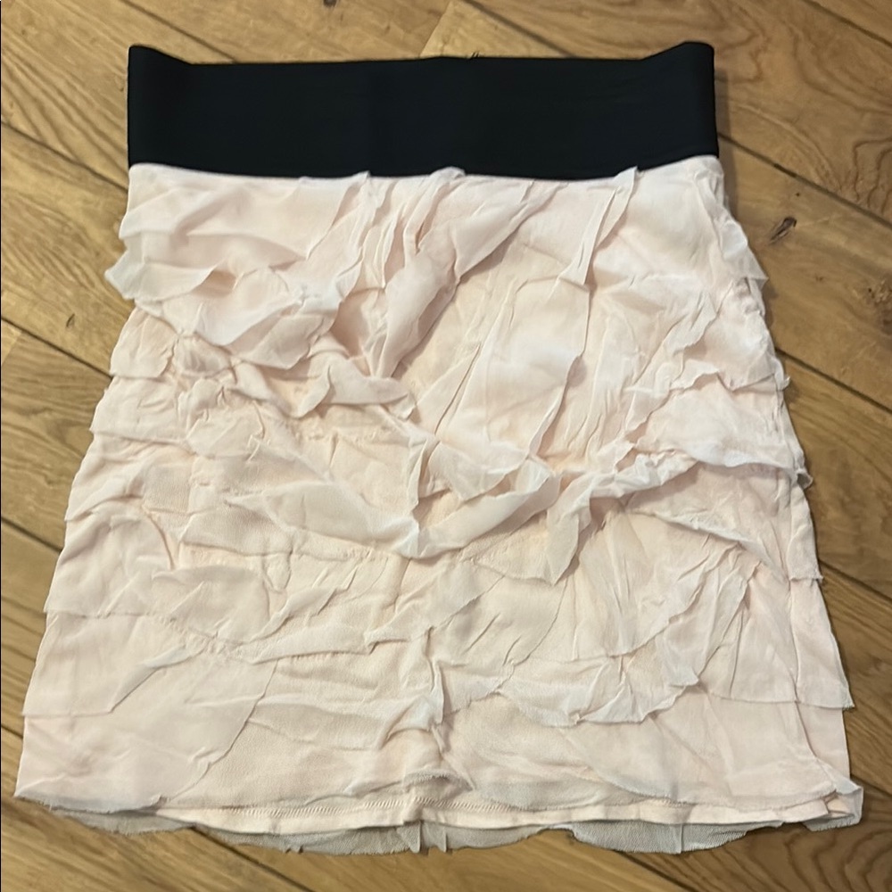 Express Pink and Black Bubble Mini Skirt